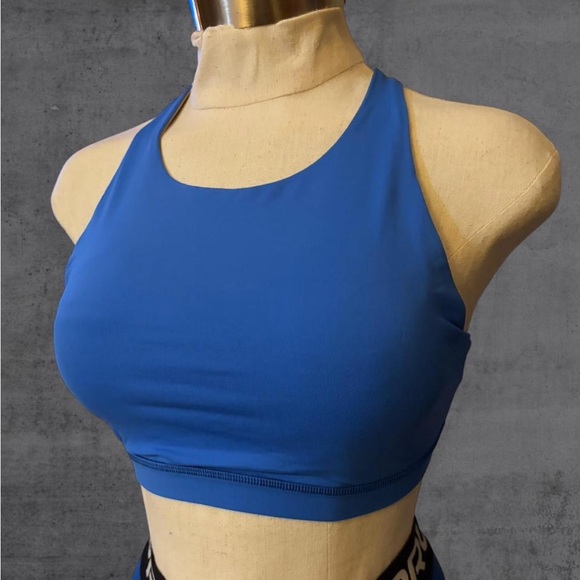 lululemon athletica Other - Lululemon Trinity‎ Padded Blue Strappy Sports Bra